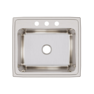 Classic Stainless Steel 25" x 22" x 12-1/8" Undermount Sink