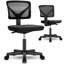 Ensemble de bureau et de chaise: bureau d'ordinateur de 32 pouces et chaise en filet noir à hauteur réglable-7043306