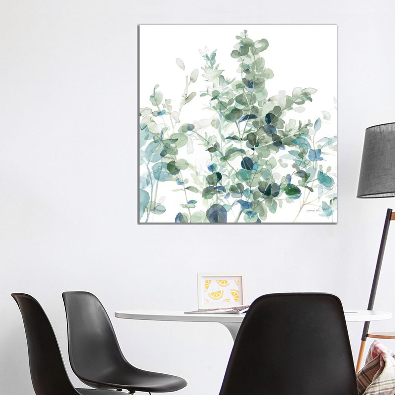 Eucalyptus I Cool - Wrapped Canvas Painting, 93.98 cm H x 93.98 cm W x 1.91 cm D