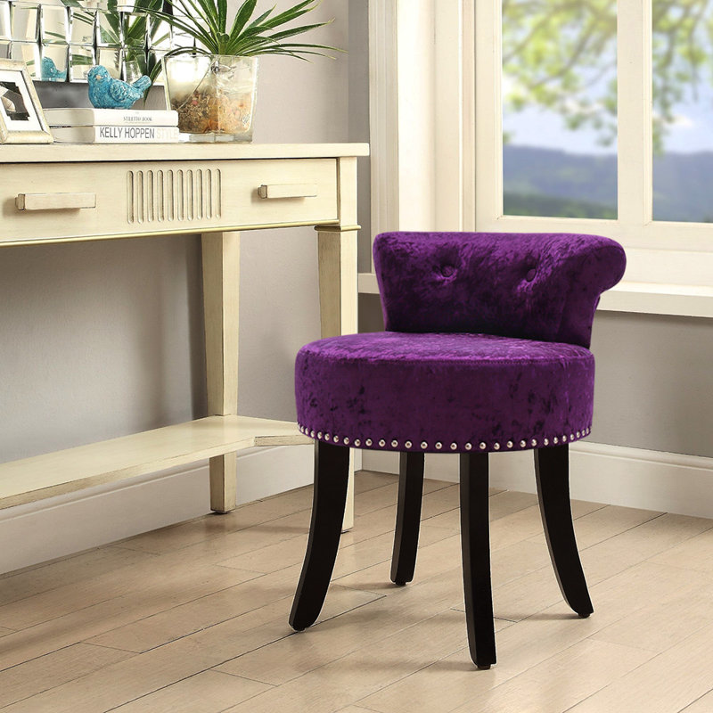 Solid + Manufactured Wood Accent Stool