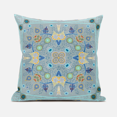 Floral Outdoor Reversible Throw Pillow