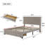 Grand lit plateforme avec rangement et tiroirs-87405834