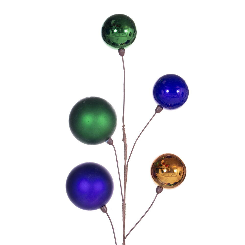 120'' in. Faux Garland, Green/Purple/Copper