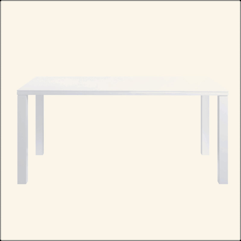 Table de salle à manger blanche