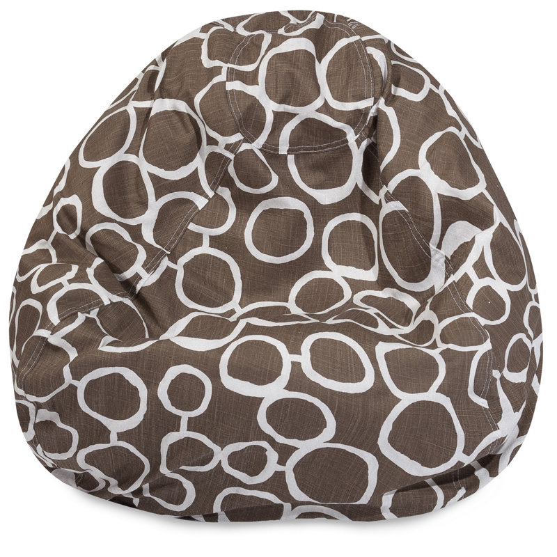 Logue Cotton Bean Bag Chair & Lounger, Yellow, 23'' H x 35'' W x 35'' D