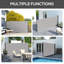 Outsunny Retractable Side Awning Privacy Screen-109995506-109995508
