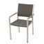 2 chaises d'extérieur Cape Coral, structure en aluminium gris, pour la construction de chaises au bord de la piscine, terrasse