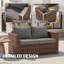 Stylish Wicker Outdoor Patio Loveseat-1381123810