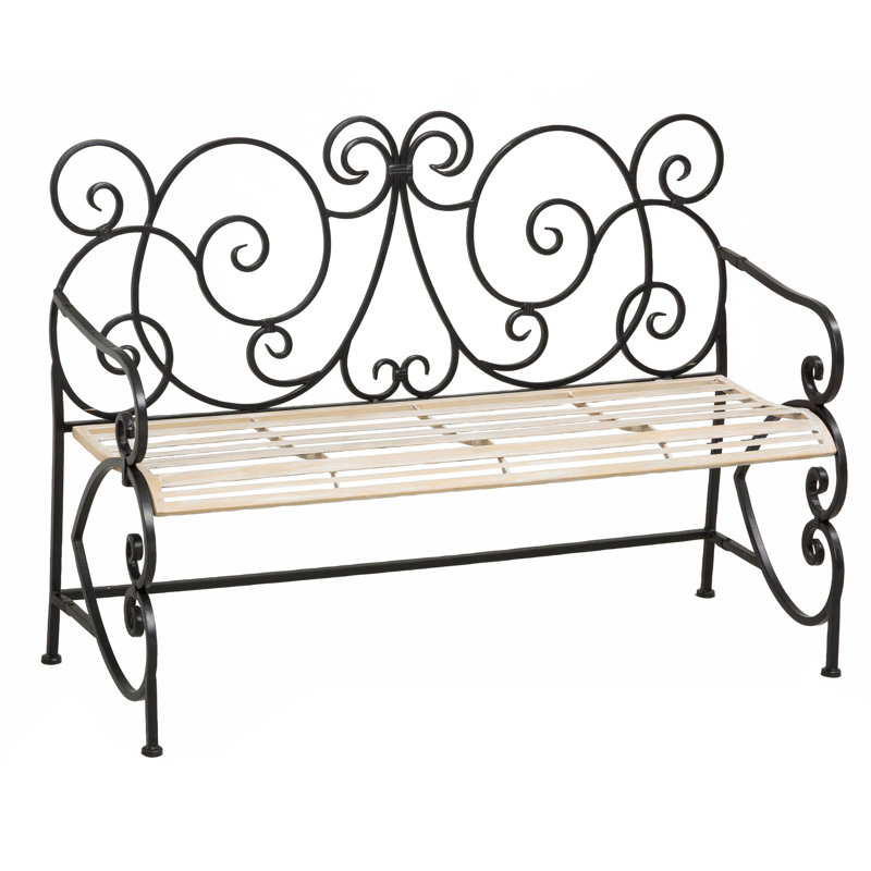Banc de parc en métal Claysville