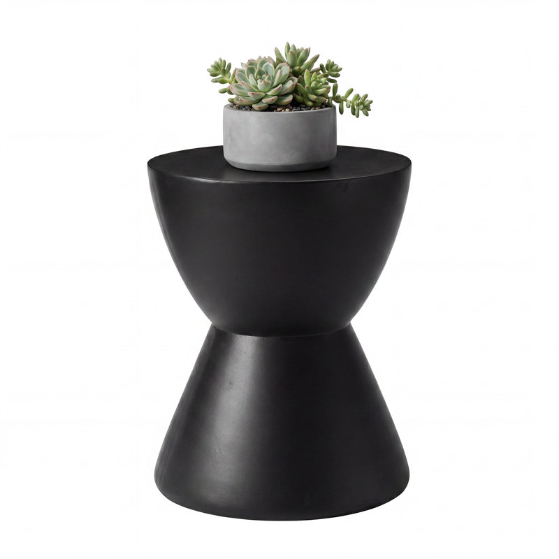 Outdoor Side Table, Black