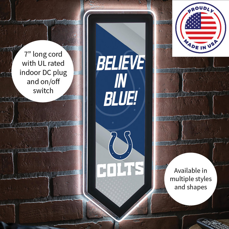 Plaque murale lumineuse NFL, Colts d'Indianapolis