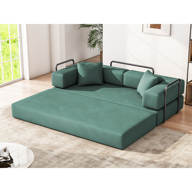 Canapé-lit pliant convertible en velours côtelé très grand format canapé-lit 4-en-1 bricolage canapé-lit rabattable futon salon canapé-lit confortable Cama pour le salon