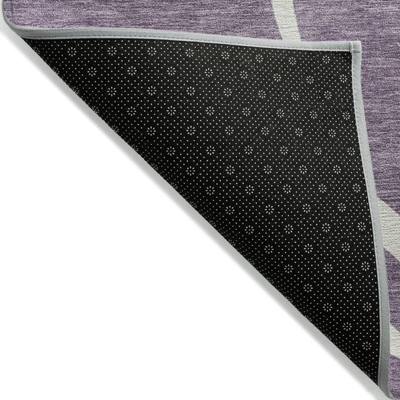 Mirelle Purple Washable Indoor-Outdoor Rug - , 8' x 8'