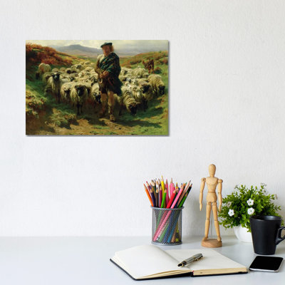 The Highland Shepherd (Oil On Canvas), 1859 by Rosa Bonheur - Wrapped Canvas Painting