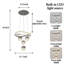 Lustre à 4 têtes, luminaire de couloir moderne avec source de lumière DEL intégrée-2125122933