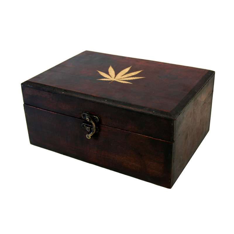 Leaf Wooden Decorative Box