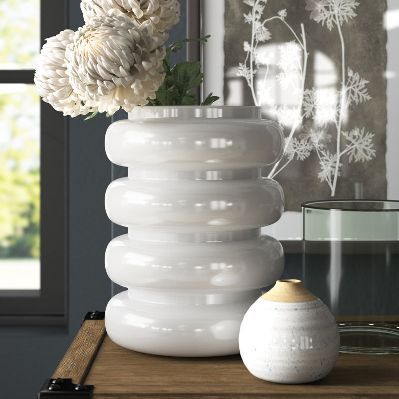 Junia Recycled Glass Bulb Flower Vase