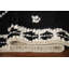 Tapis noir indien moelleux 5 x 8 po