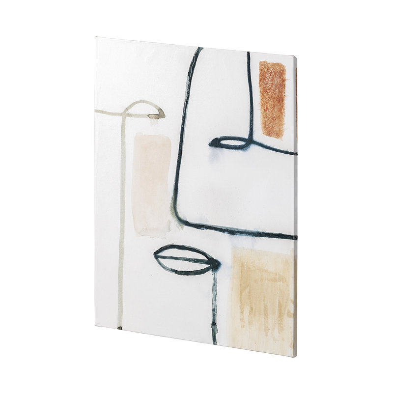 Masque II by Victoria Barnes a Hand Embelished Textured Canvas, Masque II