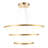 Warsame 3 - Light Gold LED Cluster Pendant-257542197