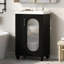 Meuble-lavabo de 20 po avec lavabo, meuble-lavabo avec tablette à deux niveaux, tablette réglable, panneau de fibres à densité moyenne-126278397