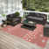 Chenille Washable Geometric Indoor / Outdoor Rug