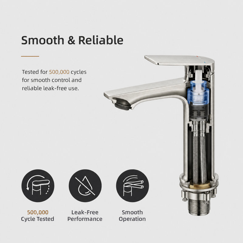 BRAVAT® Single Handle Bathroom Faucet with 6 in. Deck Plate, 1 or 3 Hole, WaterSense 1.2 GPM flow, NEOPERL® aerator, Drip-free cartridge, cUPC, NSF372/61, CEC, DOE Certified, Sleek-Brushed Nickel