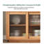 Armoire de rangement intégrée au mur en bois massif moderne et minimaliste Modern