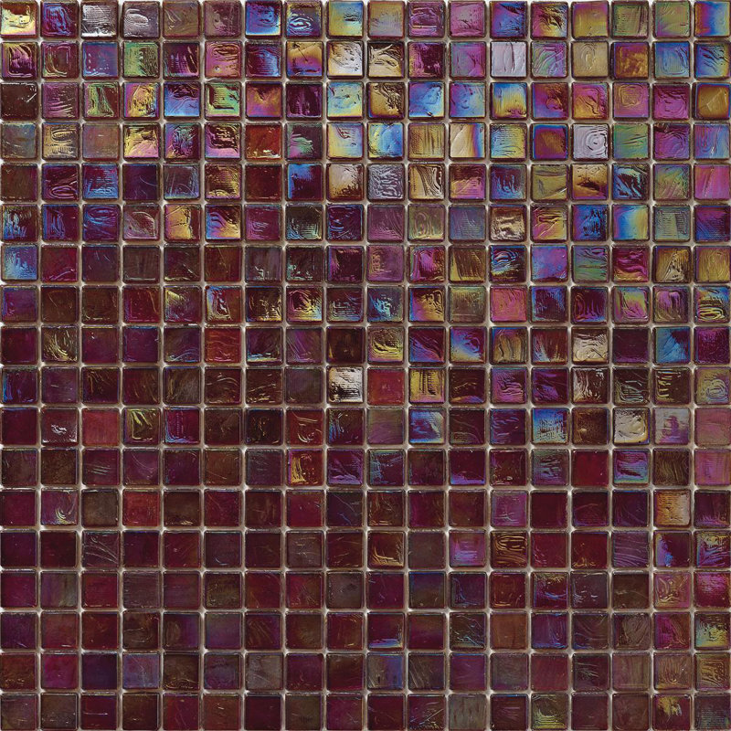 Tamarind 5/8" x 5/8" Glimmer Glass Mosaic