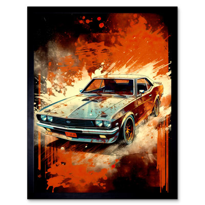 Meinhart Japanese Drift Car JDM Action Speed Motorsport - Single Picture Frame Print