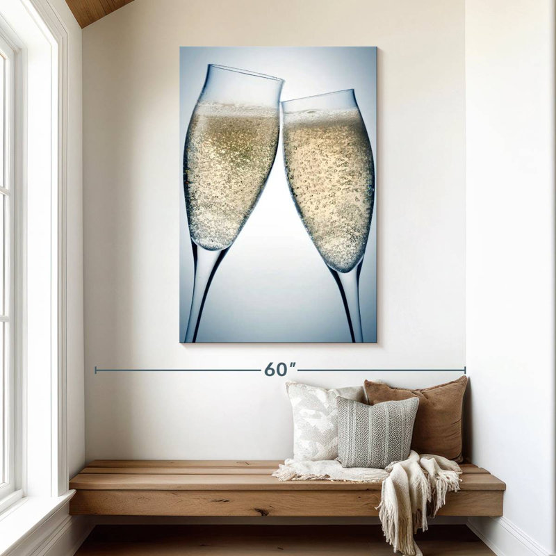 Yarlin Toasting Champagne, 48" H x 32" W