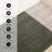 Mentko Modern Green Cream Black Low-Pile Indoor Area Rug-1840715013