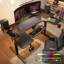Macawley Adjustable U-Shaped Metal Base Standing Desk