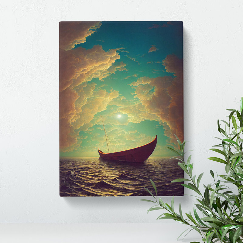 Splendorous Boat - Wrapped Canvas Print, 50cm H x 35cm W x 3cm D
