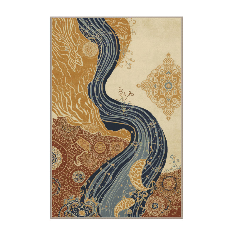 Tapis oriental doux et moelleux Kamena, 8 x 10