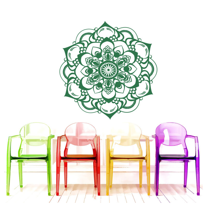 Décalcomanie murale décoration boho Natazhat, vert