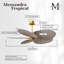 Alessandra Tropical - Five Blade Ceiling Fan - Matte White Finish - Matte White Blades-1004283693-1004283730