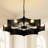 8 - Light Dimmable Geometric Chandelier