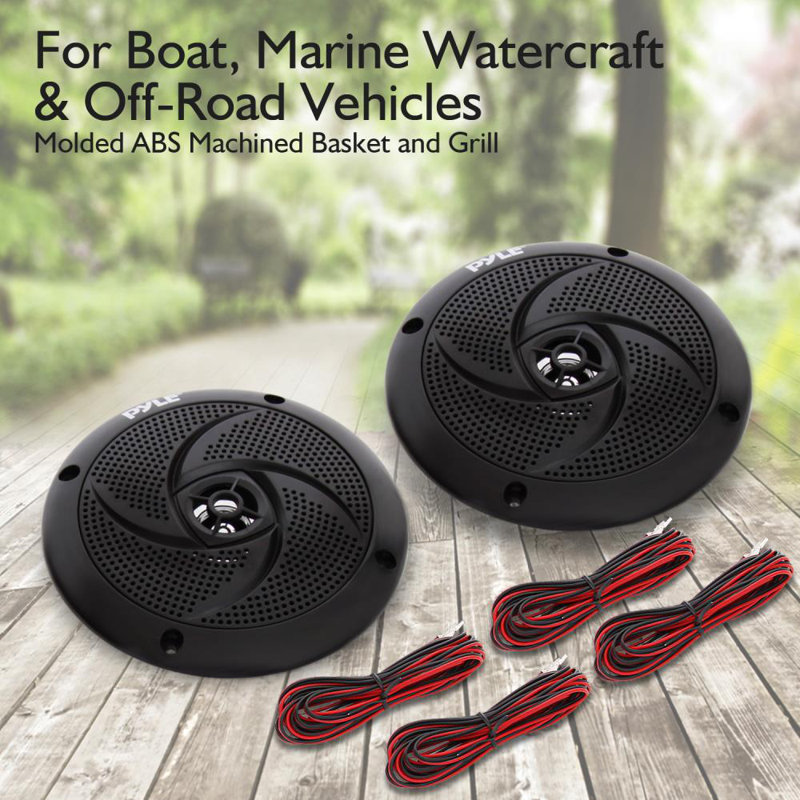 Boat Speakers Pyle Marine Speakers Inch Way Waterproof