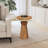Falona Mango Wood Cone Round End Table