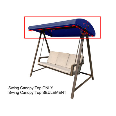 Replacement canopy for GT Porch Swing Model #GCS00229C (Will Not Fit Any Other Swing) (Burgundy)