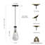 Luminaire suspendu moderne à DEL E12-1075039502