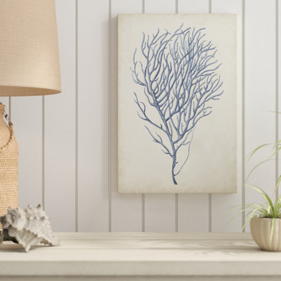 «Indigo Coral VI», peinture sur toile