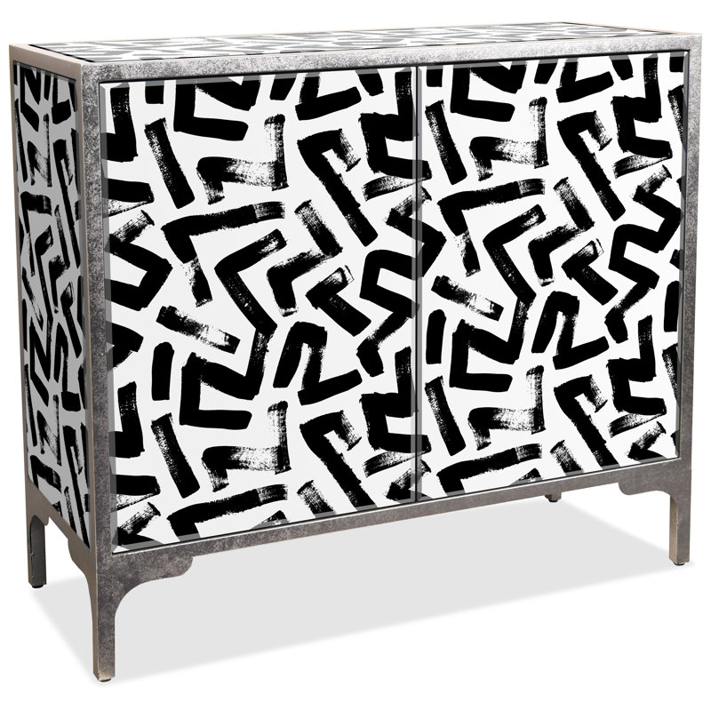 42'' Glass Top Console Table