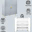 Grey Cabinet With High Gloss - 4 Door Media Storage Adjustable Shelves Metal Legs Finish Wave Pattern &-930185544