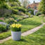 Taylur Pot Planter Concrete Effect Recycled Plastic-112123025-112123027
