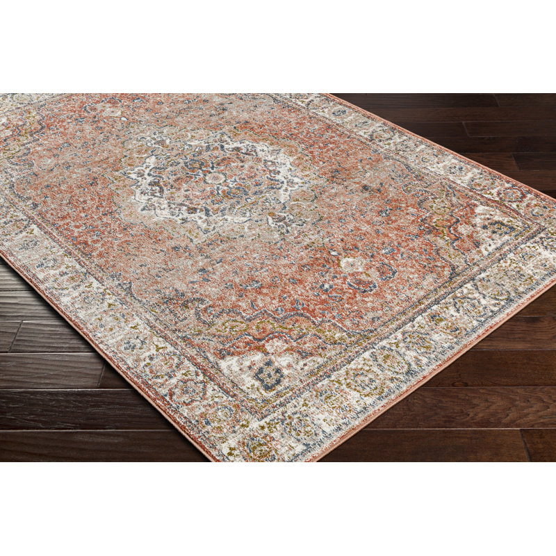 Curdin Oriental Indoor Rug, Rectangle 6'7" x 9'