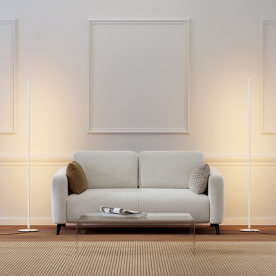 Ensemble de 2 lampes sur pied à DEL à intensité variable avec télécommande Hedden (ensemble de 2)