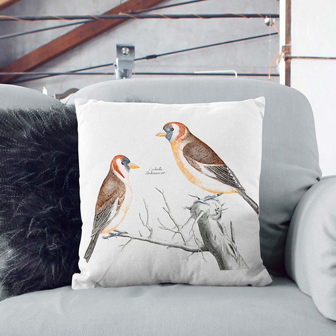 Goldfinches by Johan Teyler Cushion with Filling