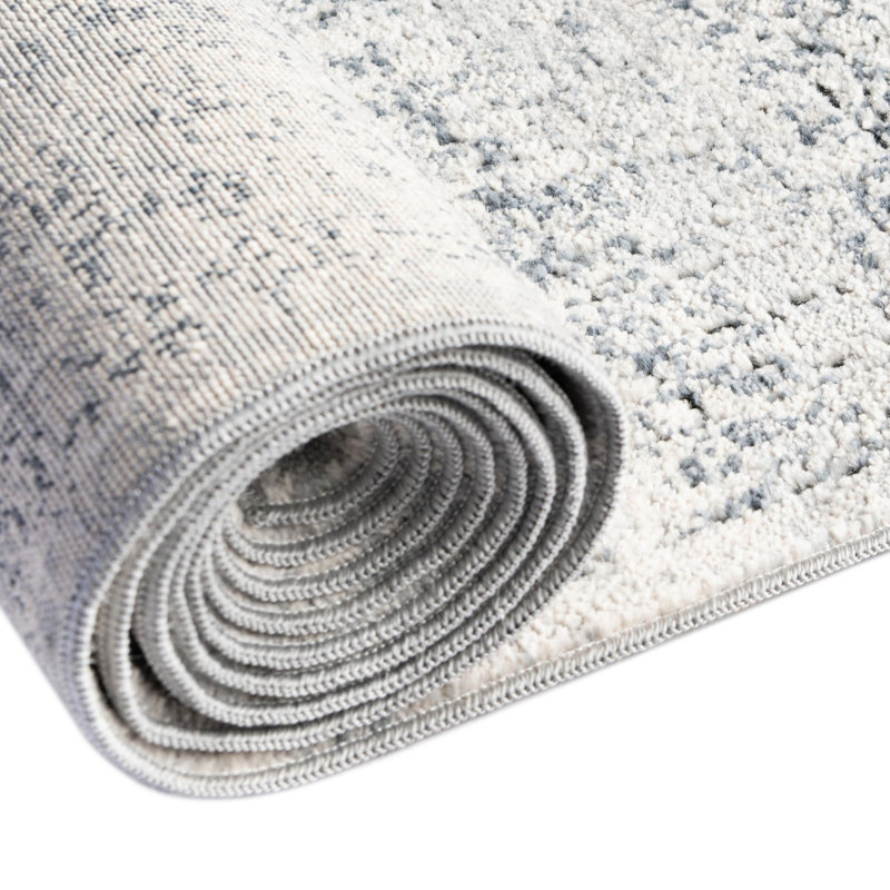 Hand Tufted Striped Indoor Rug, Round 5'3"